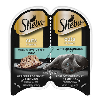 Sheba Perfect Portions Cuts in Gravy Wet Cat Food Signature Tuna 2.6oz 24pk