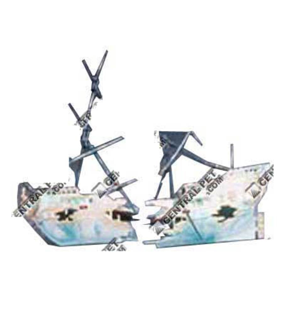 Penn-Plax Split Shipwreck Air