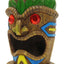 Penn-Plax Tiki Mask-Gazer Aquarium Ornament Brown/Green 1ea/4 in, SM