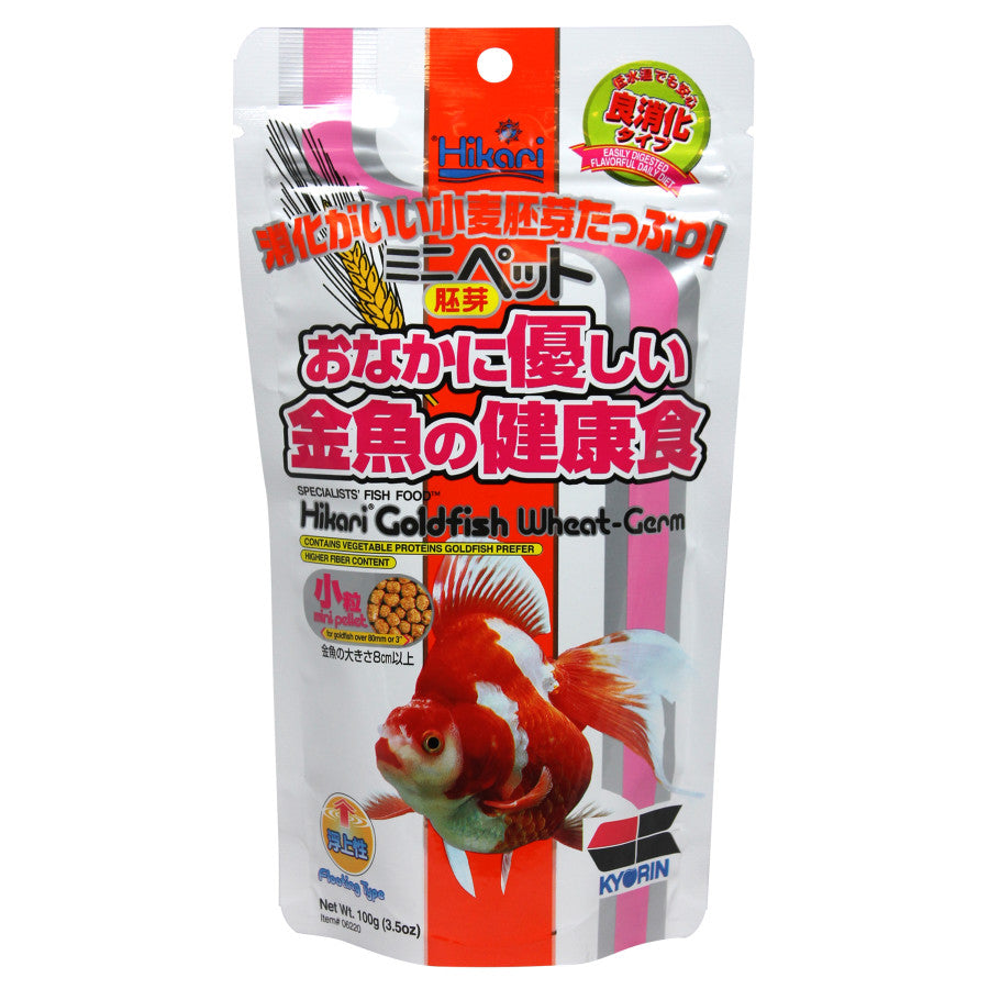 Hikari USA Goldfish WheatGerm Pellets Fish Food 1ea/3.5 oz, Mini