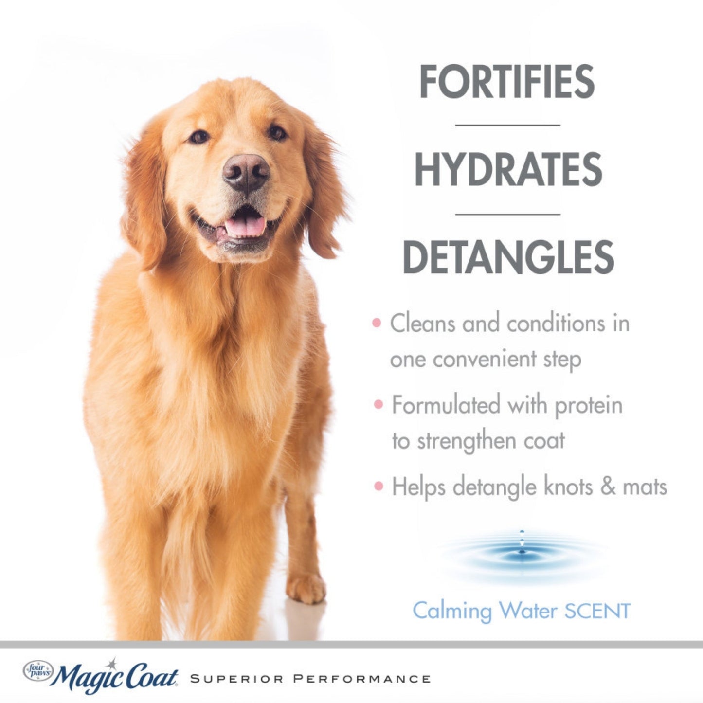 Four Paws Magic Coat Cleanse  Conditions 2in1 Dog Shampoo and Conditioner Calming Water, 1ea/16 oz 1 ct