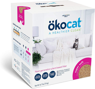 Okocat Litter Super Soft Clumping Wood Cat Litter 1ea/16.7 lb