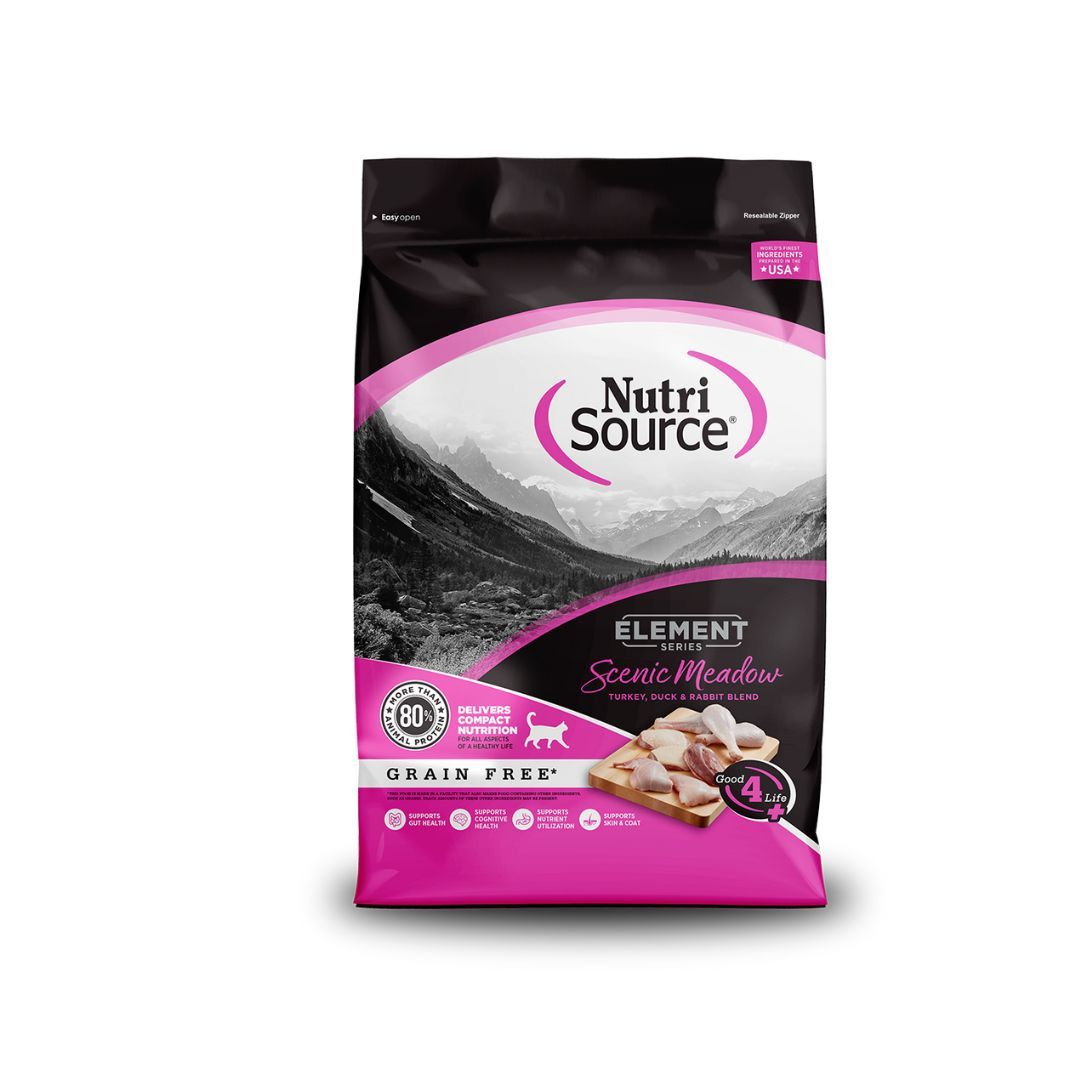 NutriSource Element Series Grain Free Dry Cat Food Scenic Meadow 4lb