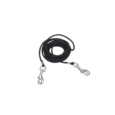 Coastal Poly Cat Tie Out Black, 1ea/1/8 In X 15 ft