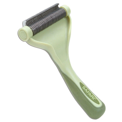 Safari Shed Magic DeShedding Tool for Dogs w/Medium to Long Hair Light Green/Dark Green, 1ea/LG