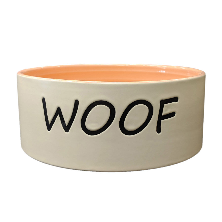 Spot Woof Dog Bowl Coral 1ea/7 in