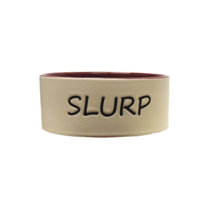 Spot Slurp Dog Bowl Burgundy 1ea/5 in