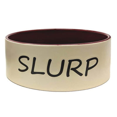 Spot Slurp Dog Bowl Burgundy 1ea/7 in