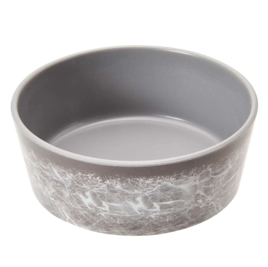 Spot Unbreak-A-Bowlz Marble Dog Bowl Grey 1ea/MD, 6 in
