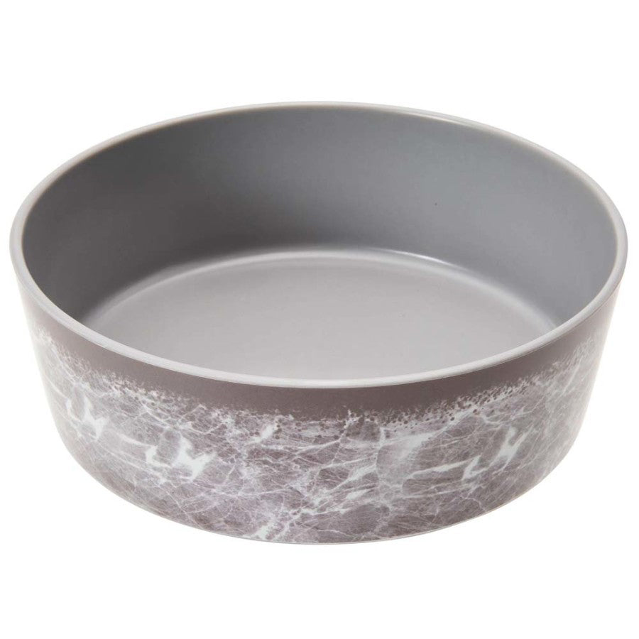 Spot Unbreak-A-Bowlz Marble Dog Bowl Grey 1ea/LG, 8 in