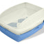 Van Ness Plastics Framed Sifting Cat Litter Pan White|Blue, One Size/1ea