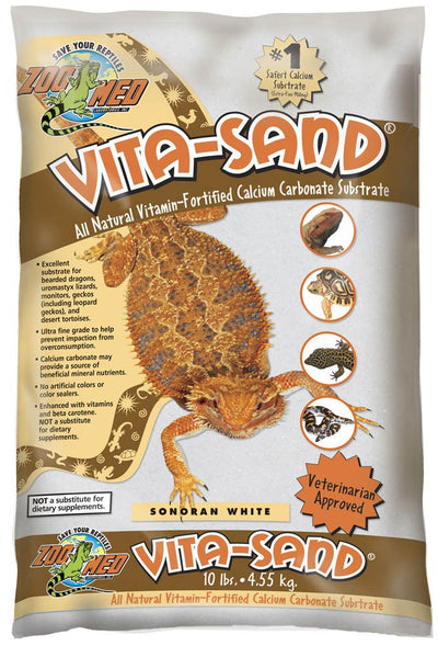 Zoo Med VitaSand Substrate Sonoran White, 3ea/10 lb