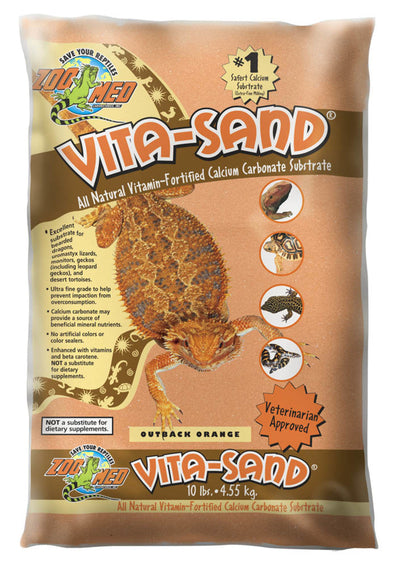 Zoo Med VitaSand Substrate Outback Orange, 3ea/10 lb