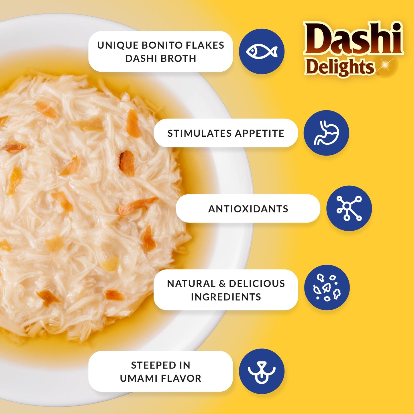 Inaba Dashi Delight 2.5oz. Chicken Cheese (6 count)