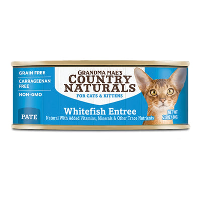 Grandma Mae's Grain Free Cat & Kitten Pates Whitefish 24ea/2.8oz