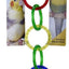 JW Pet ActiviToy Olympia Rings Bird Toy Multi-Color Small Medium