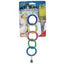 JW Pet ActiviToy Olympia Rings Bird Toy Multi-Color Small Medium