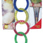 JW Pet ActiviToy Olympia Rings Bird Toy Multi-Color Small Medium