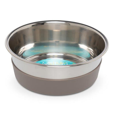 Messy Mutts Dog Bowl Stainless Steel NonSlip Bottom Large