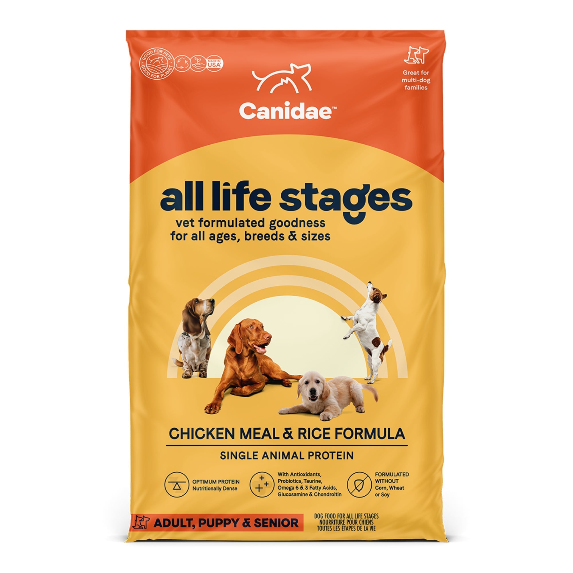 All Life Stages Premium Dog Food Chicken Meal/Rice 15Lbs.