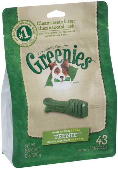 Greenies Dog Dental Treats Teenie, Original, 1ea/12 oz, 43 ct