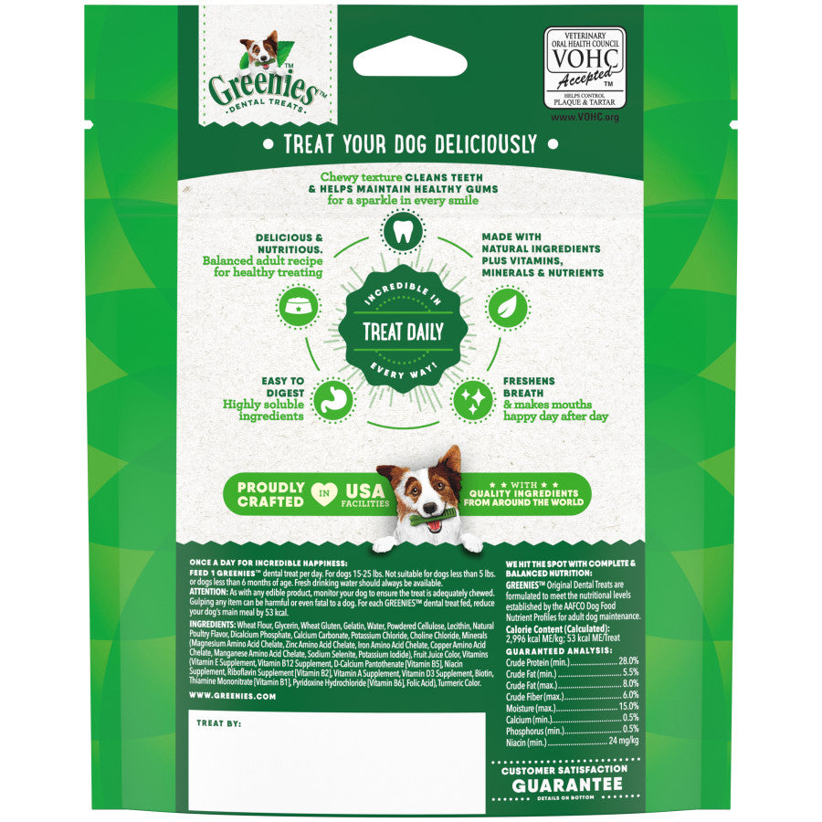 Greenies Dog Dental Treats Petite, Original, 1ea/6 oz, 10 ct