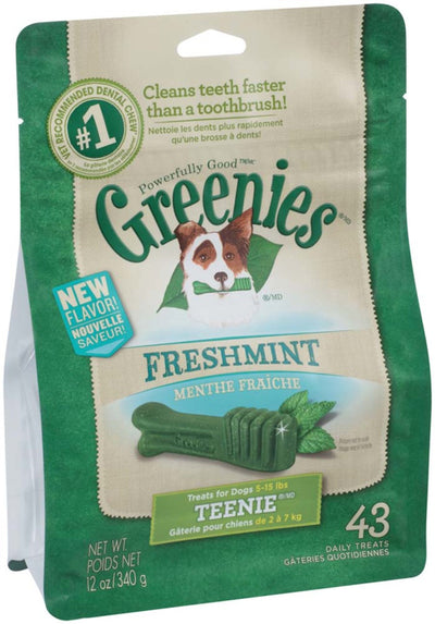 Greenies Dog Dental Treats Teenie, Fresh, 1ea/12 oz, 43 ct