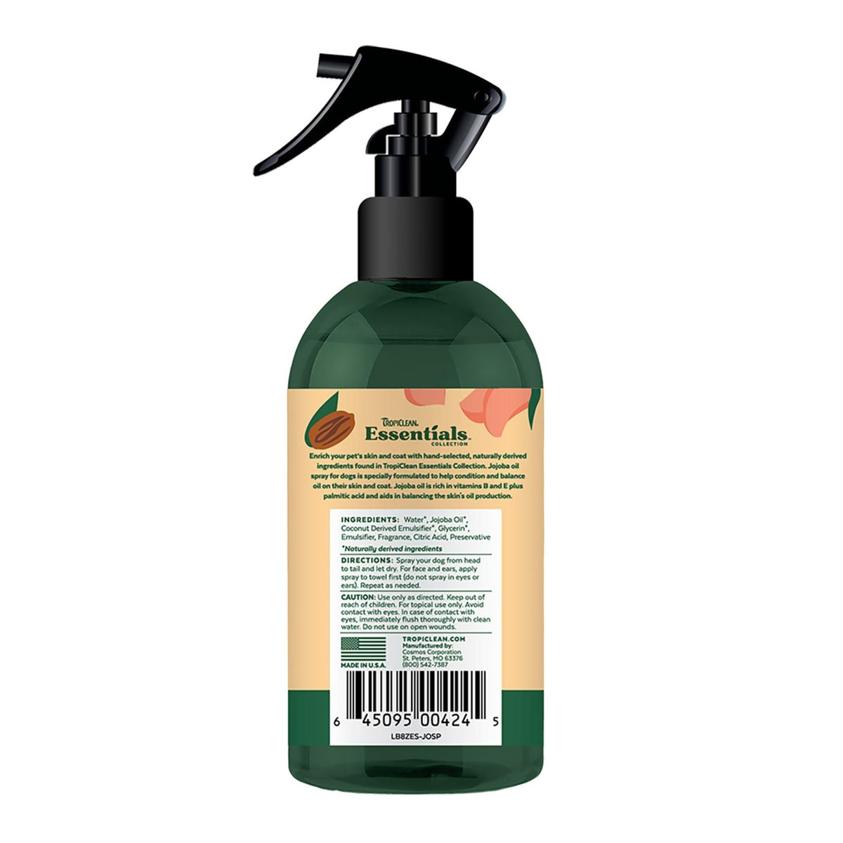 Tropiclean Dog Essentials Deodorizing Spray Jojoba 16oz. Default Title