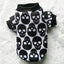 Skull Halloween Pet Clothes: Spooky Ghost Head Vest