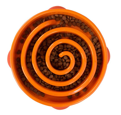 Outward Hound Fun Feeder Slo-Dog Bowl Orange 1ea/LG