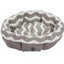 SnooZZy Zig Zag Shearling Round Bed Gray 1ea/21 in, One Size