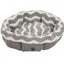 SnooZZy Zig Zag Shearling Round Bed Gray 1ea/21 in, One Size