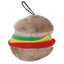 Aspen Hamburger with Squeakers Small Dog and Puppy Toy Multi-Color Medium