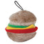 Aspen Hamburger with Squeakers Small Dog and Puppy Toy Multi-Color Medium