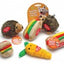 Aspen Hamburger With Squeakers Small Dog And Puppy Toy Multi-Color Small