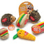 Aspen Hamburger With Squeakers Small Dog And Puppy Toy Multi-Color Small