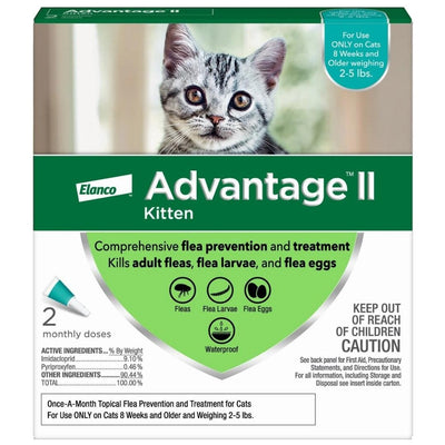 Advantage II Kitten Turquoise 2-Pack