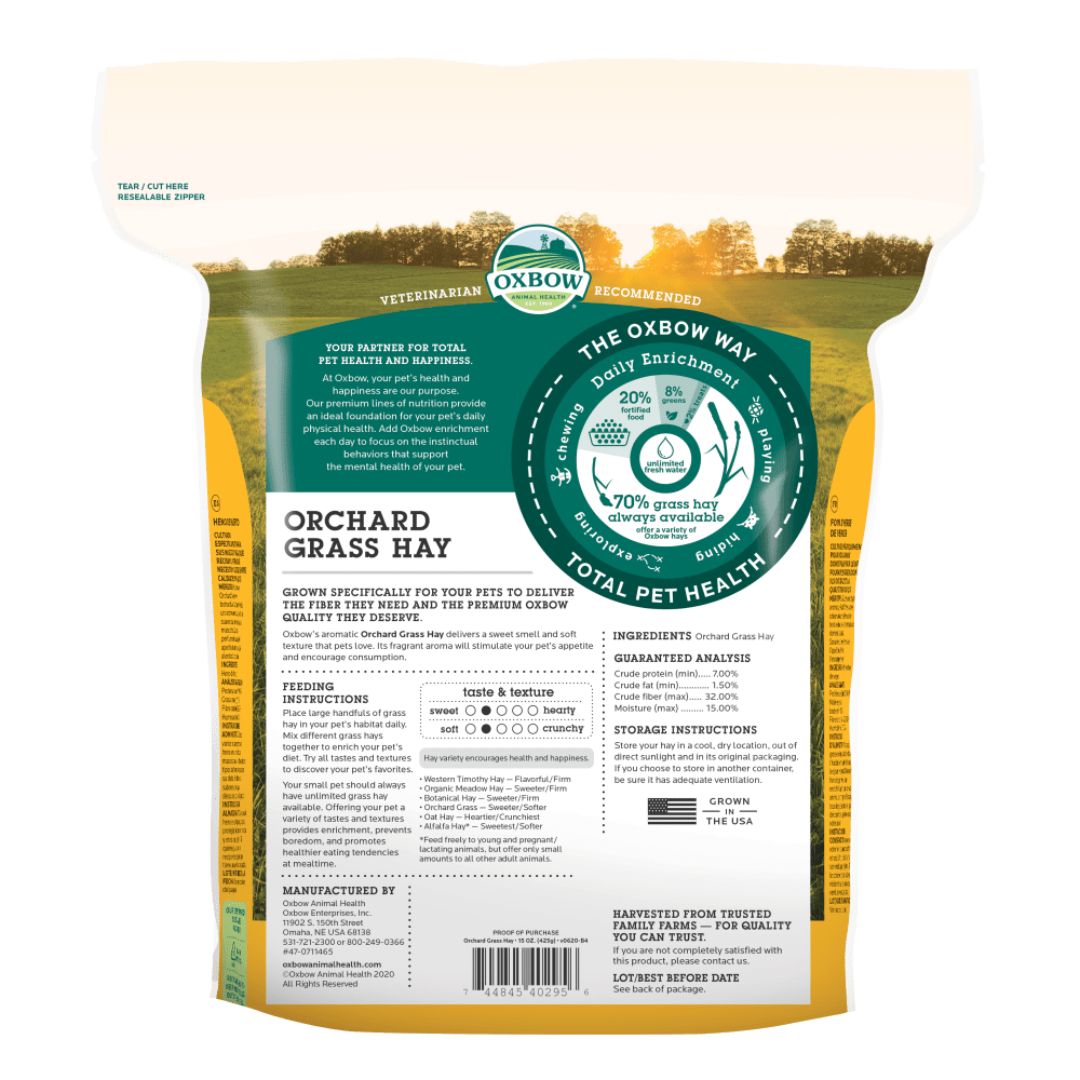 !!OXBOW S ORCHRD GRASS 15OZ