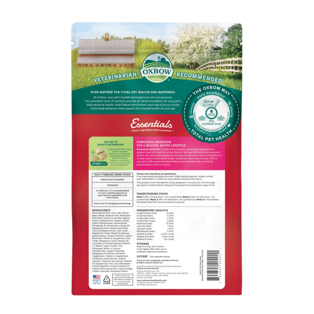 !!OXBOW S ESSEN ADLT RAT 3#