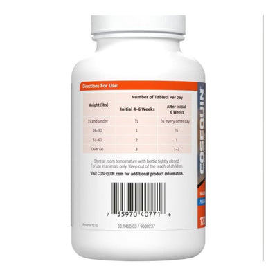 Cosequin Joint Supplement With MSM Tabs For Dogs 120 Count