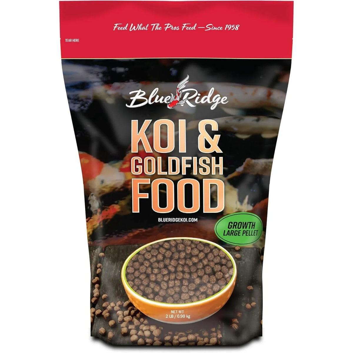 Blue Ridge Koi & Goldfish Food Growth Large Pellet 2lb
