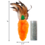 KONG Refillables Catnip Carrot with Feather Cat Toy Orange 1ea/One Size