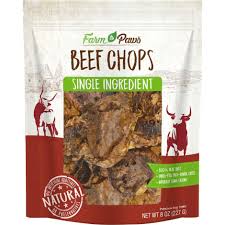 Cadet Farm to Paws Beef Chops - Natural Dog Chews 1ea/8 oz