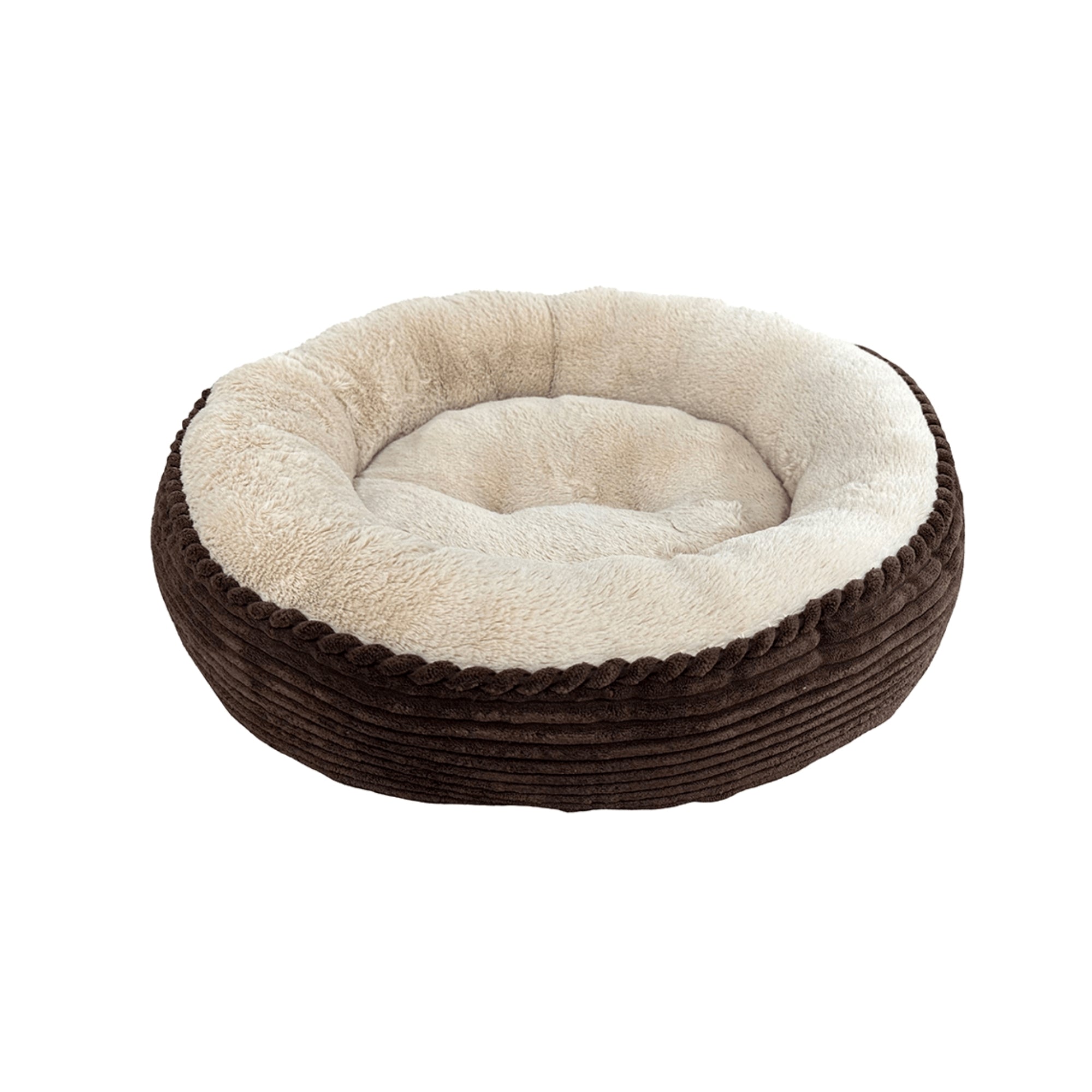 Ethical Pet Sleep Zone Luxe Round Rib Corduroy 23? Chocolate