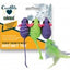 OurPets Three Twined Mice Catnip Toy Green, Purple 1ea/3 pk
