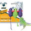 OurPets Three Twined Mice Catnip Toy Green, Purple 1ea/3 pk
