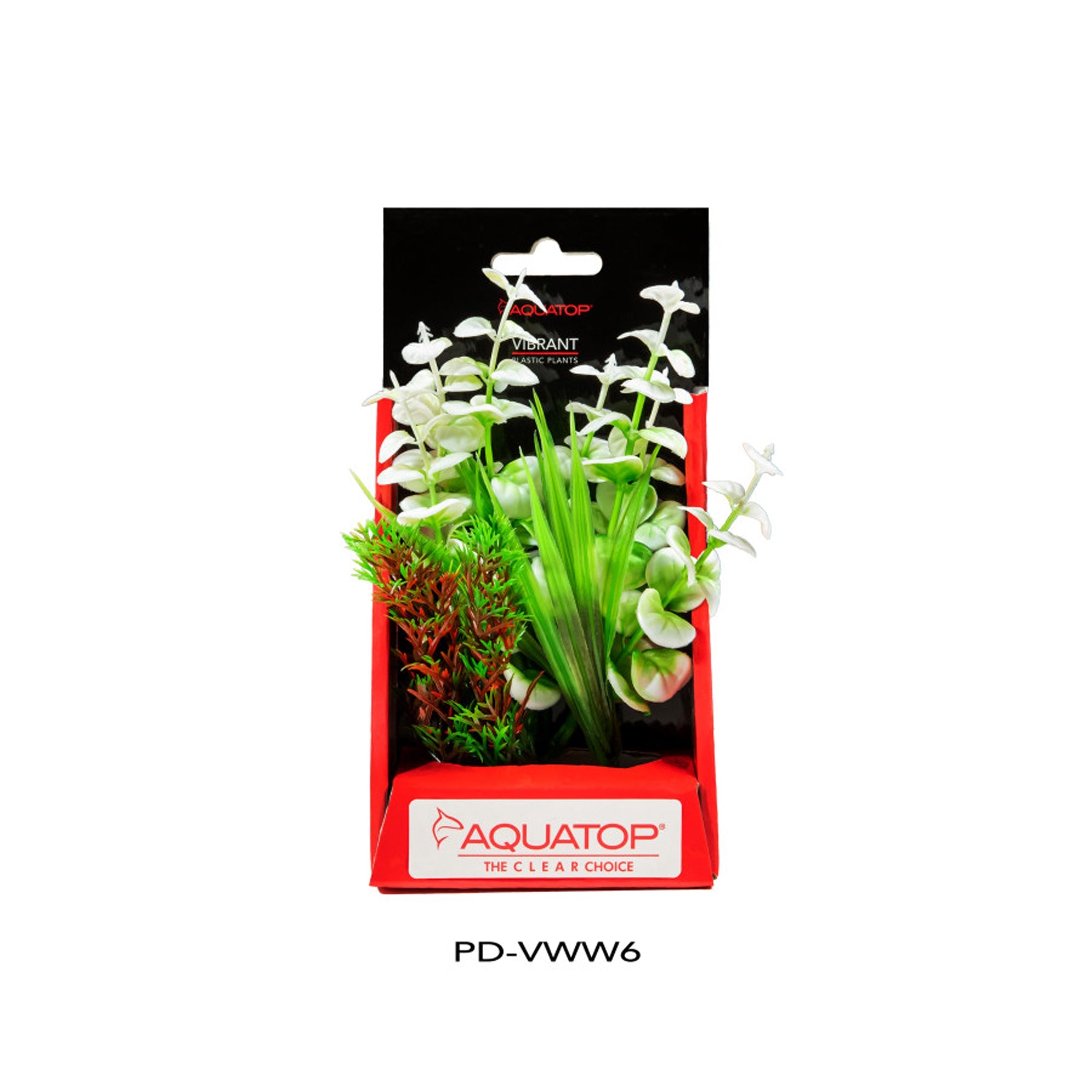 Aquatop Vibrant Wild Plant White 6in