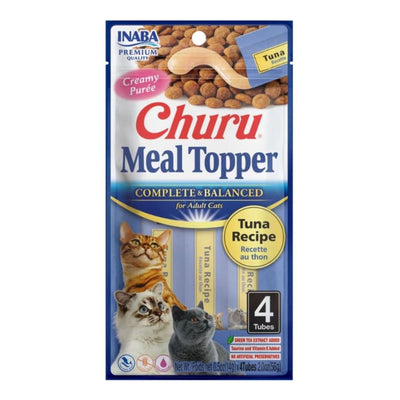 Inaba Churu Complete & Balanced Topper For Cats Tuna 2oz. 4 Pk (Case of 6)