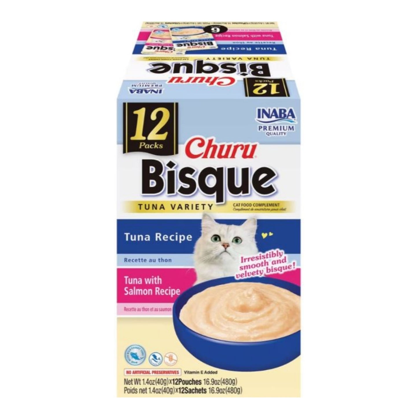 Inaba Churu Bisque Variety Pack Tuna 16.8oz. 12 Pk