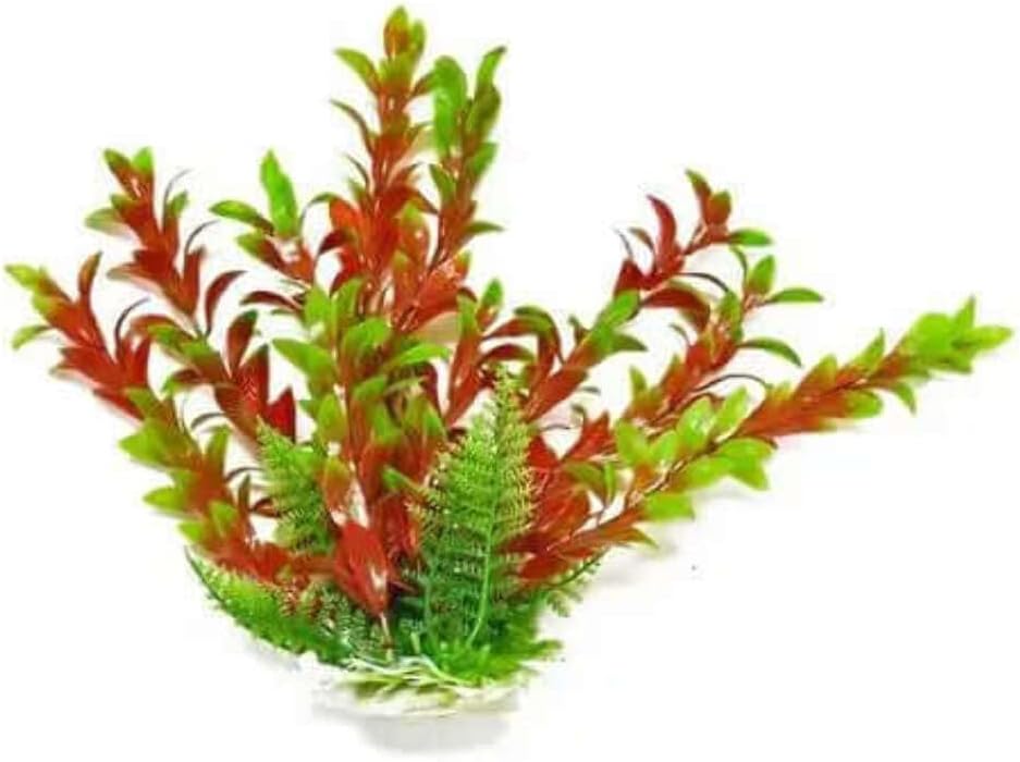 AquaTop Hygro Aquarium Plant Weighted Base Green/Red 16in